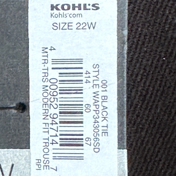 APT 9 Women’s black slacks NWT Size 22W Modern fit - Picture 9 of 15